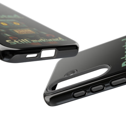 Phone Case — 'Rebooted. Still Awkward.' Retro Robot Protective Cover