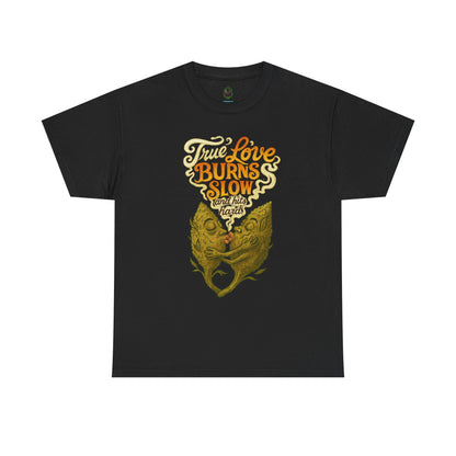 True Love Burns Slow and Hits Hard – Romantic Surrealist Fish T-Shirt