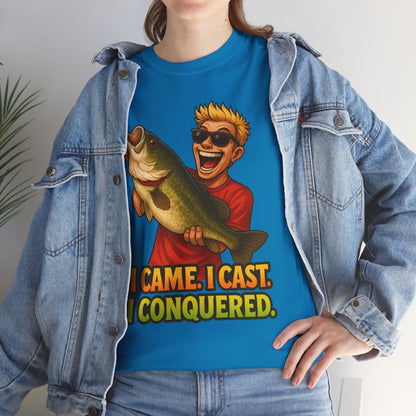 I Came I Cast I Conquered Fishing Tee | Bass Angler Shirt