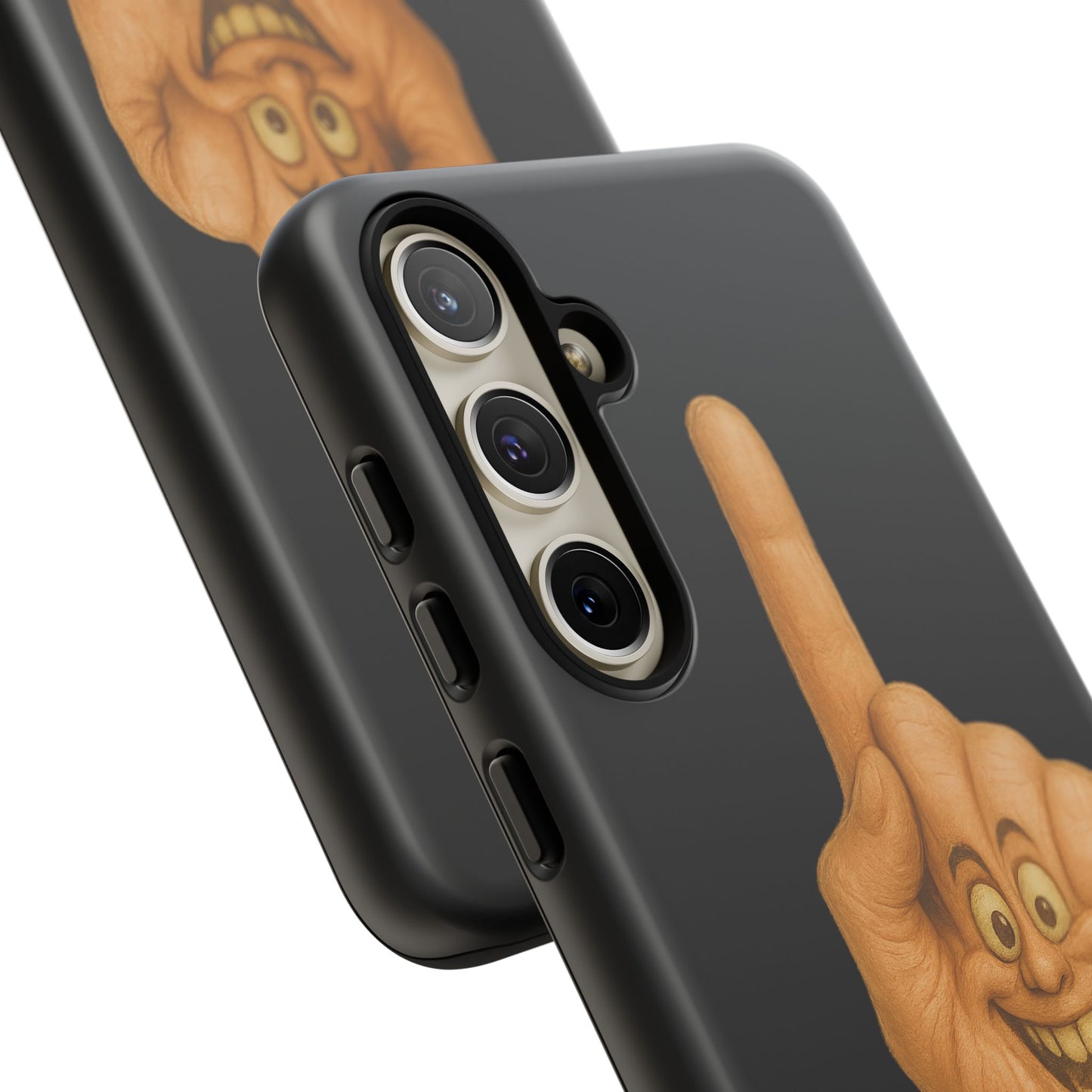 Phone Case — 'Lil Wang' Humorous Middle Finger Character Protective Cover