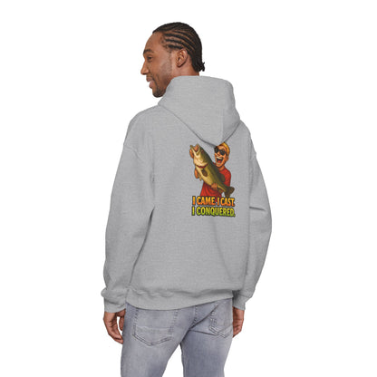 Fishing Hoodie – I Came, I Cast, I Conquered Graphic Pullover