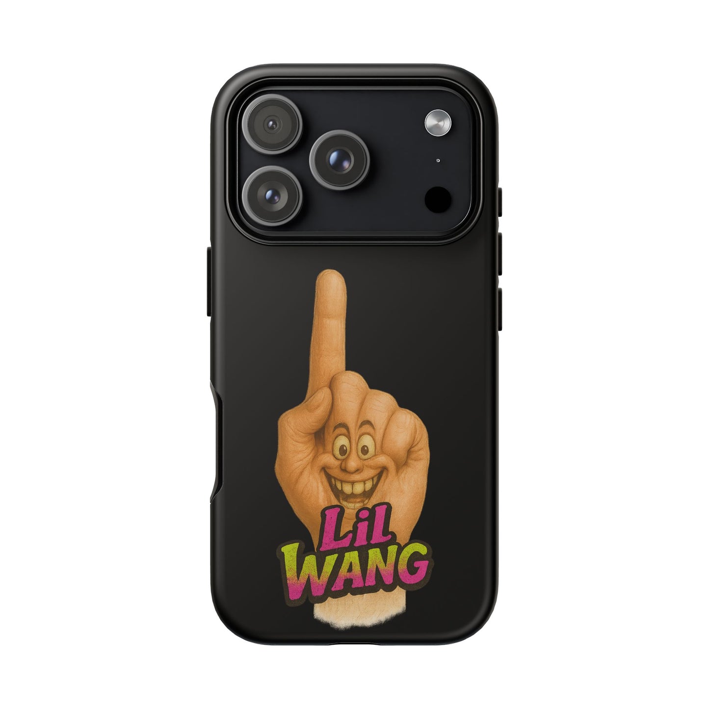 Phone Case — 'Lil Wang' Humorous Middle Finger Character Protective Cover