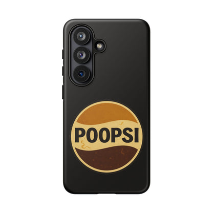 Poopsi Retro Logo Phone Case — Funny Vintage Soda-Inspired iPhone Cover