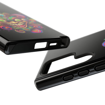 Psychedelic Jester Phone Case — Colorful Creepy Clown Tough Case