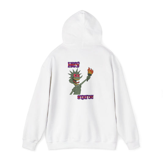 Statue of Liberty Cartoon Hoodie - 'Statue' Graphic Patriotic Streetwear