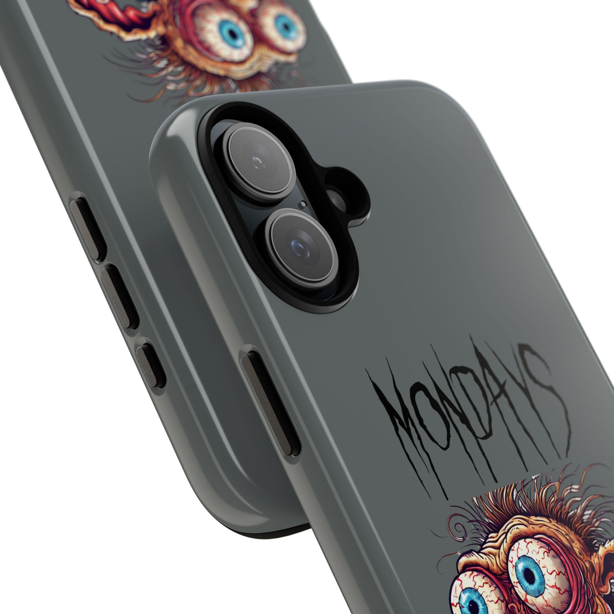 Mondays Zombie Character Phone Case – Funny Groggy Coffee Phone Cover