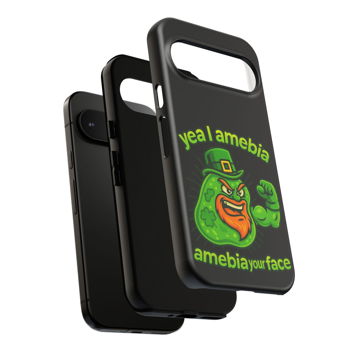 Phone Case – “Yea I Amebia, Amebia Your Face” St. Patrick’s Day Funny Amoeba Design