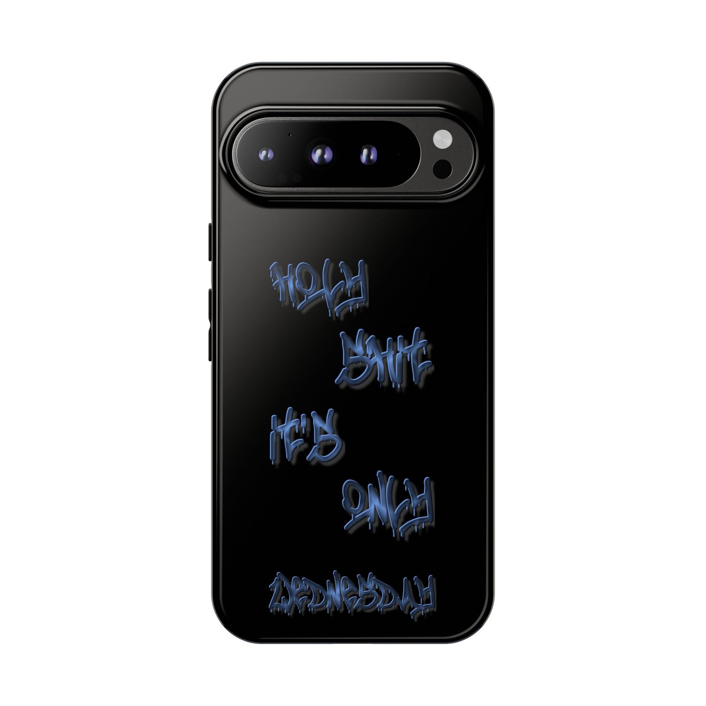 Phone Case — Blue Neon Graffiti "Tough Cases" Protective Cover