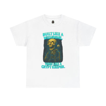 Built Like a Wishbone Skeleton Tee | Creepy Keeper Graphic Shirt