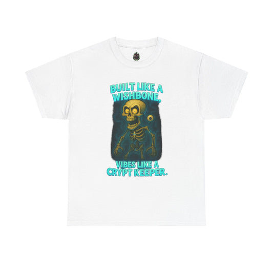 Built Like a Wishbone Skeleton Tee | Creepy Keeper Graphic Shirt
