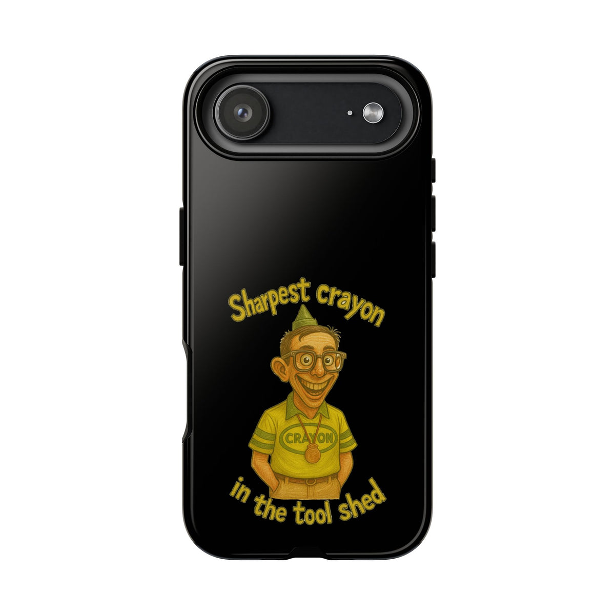 Phone Case — "Sharpest Crayon in the Tool Shed" Retro Teacher/Geek Protective Cover