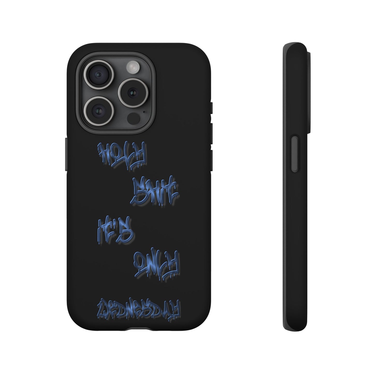 Phone Case — Blue Neon Graffiti "Tough Cases" Protective Cover