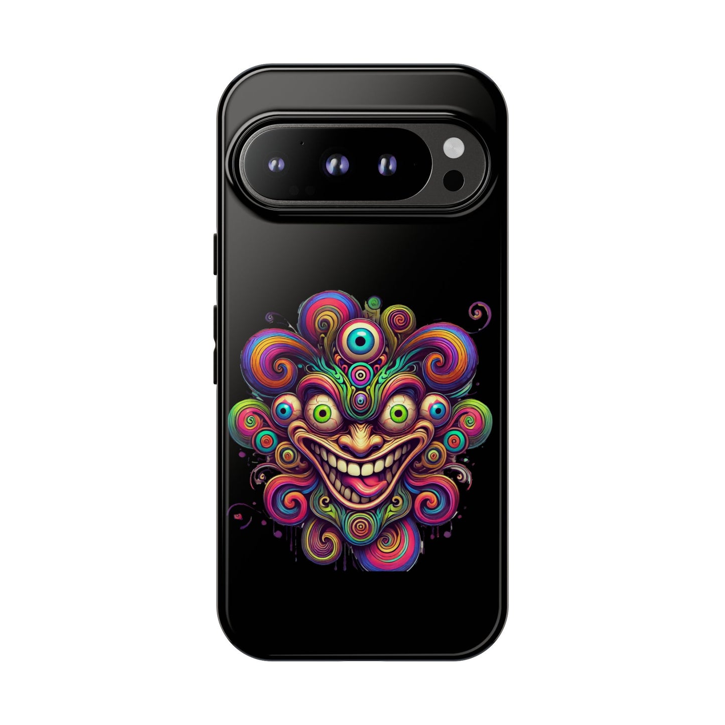 Psychedelic Jester Phone Case — Colorful Creepy Clown Tough Case