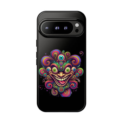 Psychedelic Jester Phone Case — Colorful Creepy Clown Tough Case