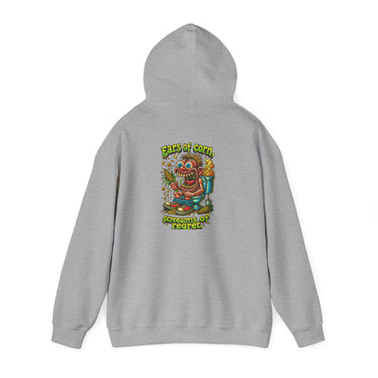 Hoodie — Colorful Retro Monster Graphic “Screams of Regret”