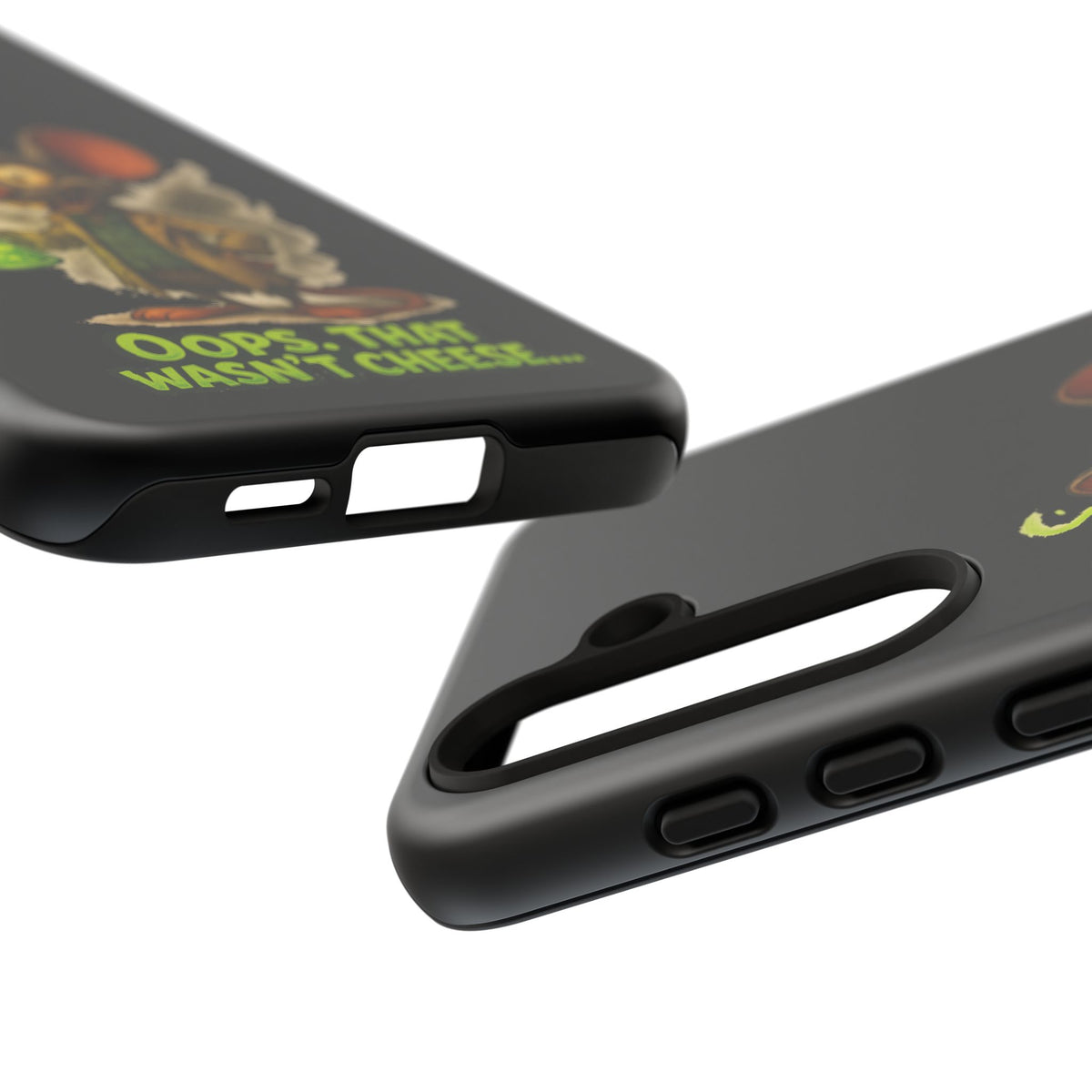 Phone Case — Funny Cartoon Rat "Oops That Wasn't Cheese" Protective Cover