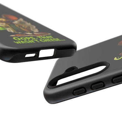 Phone Case — Funny Cartoon Rat "Oops That Wasn't Cheese" Protective Cover
