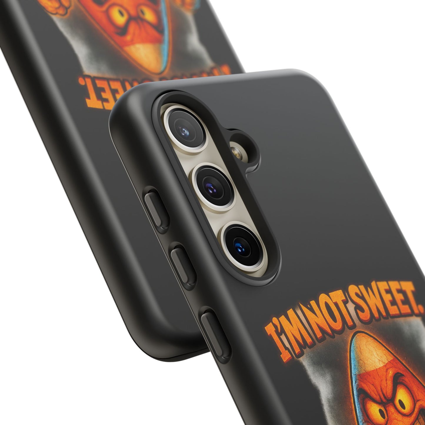 Phone Case — "I'm Not Sweet, I'm Spite in Stripes" Candy Monster Design