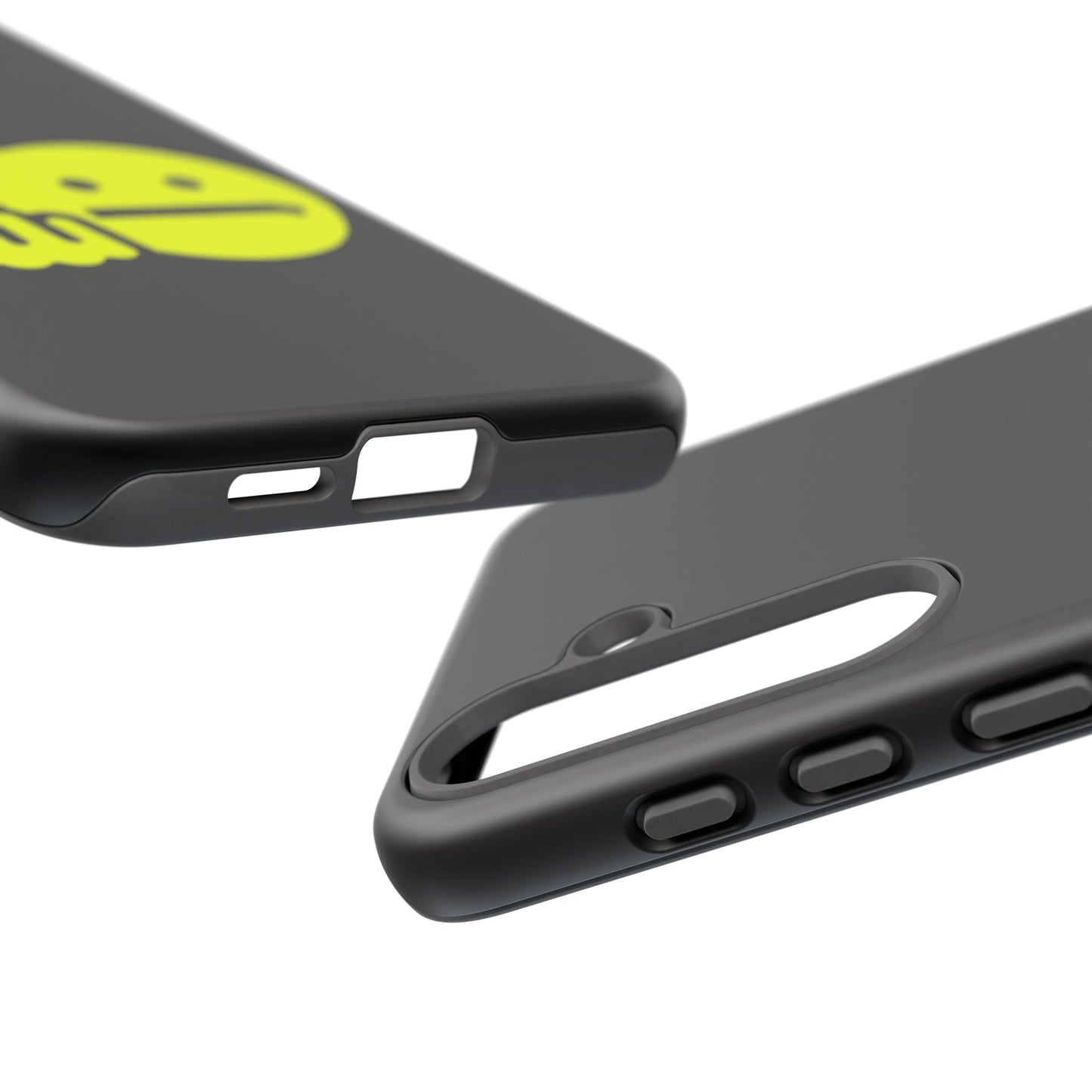 Phone Case — Neon Middle Finger Emoji Graphic