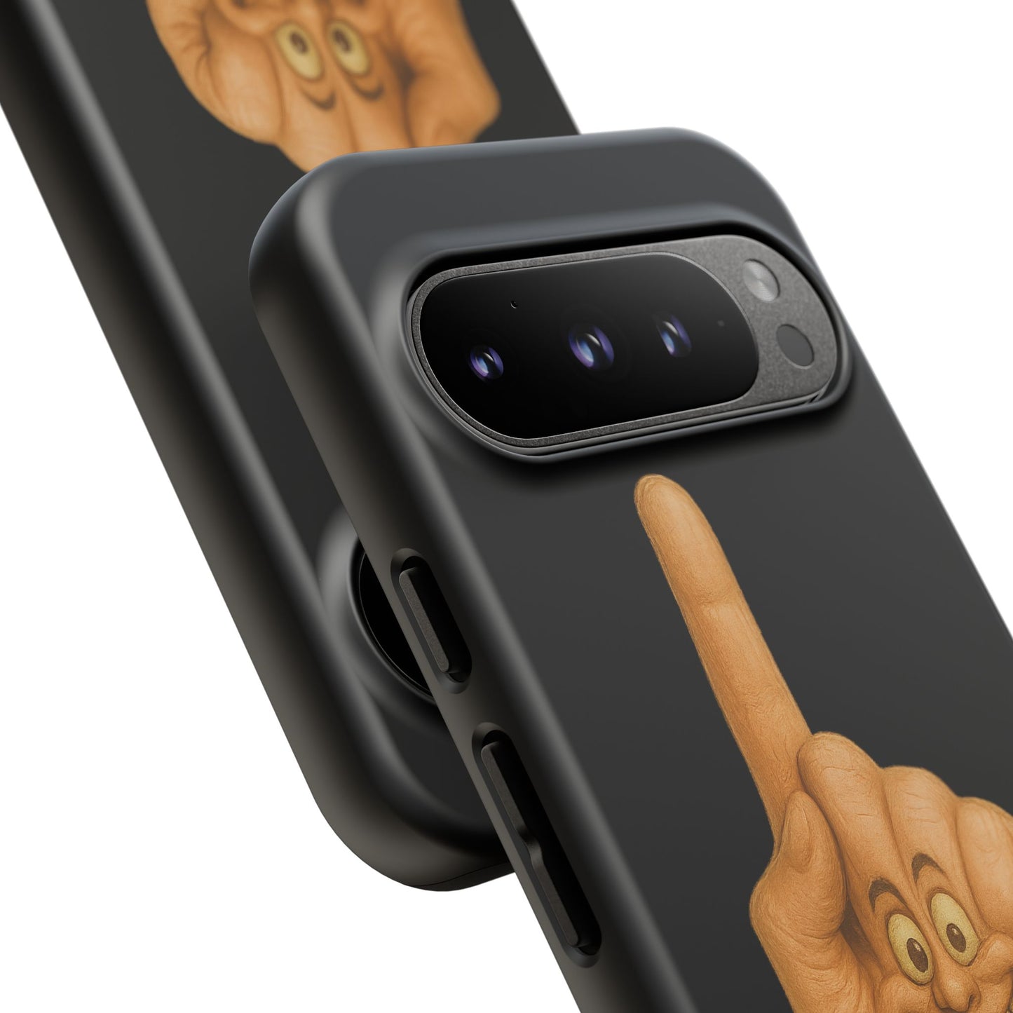 Phone Case — 'Lil Wang' Humorous Middle Finger Character Protective Cover
