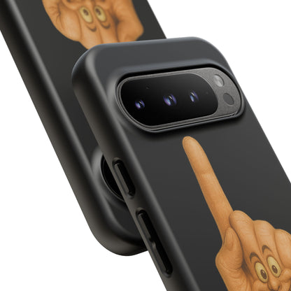Phone Case — 'Lil Wang' Humorous Middle Finger Character Protective Cover