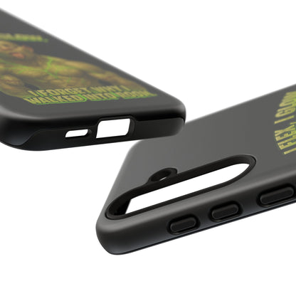 Funny Glow Gym Phone Case — "I Flex, I Glow" Humorous Bodybuilder Design