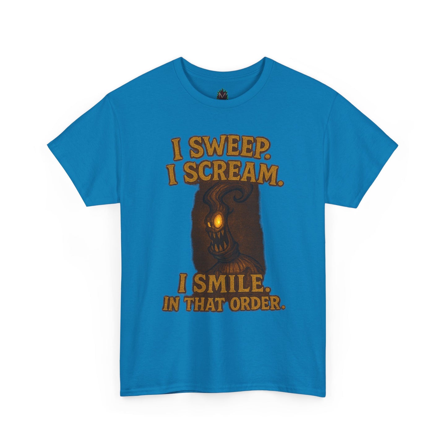 Creepy Pumpkin Lantern I Sweep I Scream I Smile T-Shirt