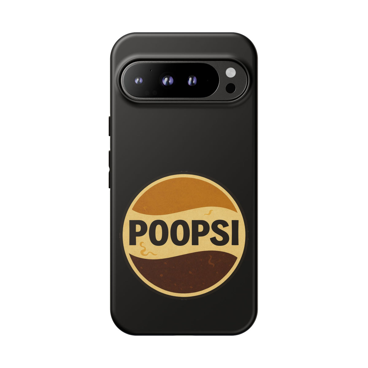 Poopsi Retro Logo Phone Case — Funny Vintage Soda-Inspired iPhone Cover