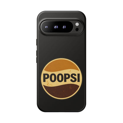 Poopsi Retro Logo Phone Case — Funny Vintage Soda-Inspired iPhone Cover