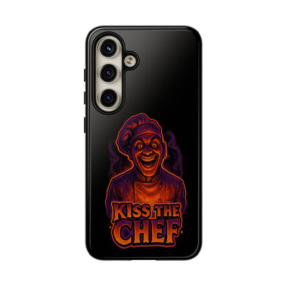 Phone Case — "Kiss the Chef" Neon Horror Chef Design