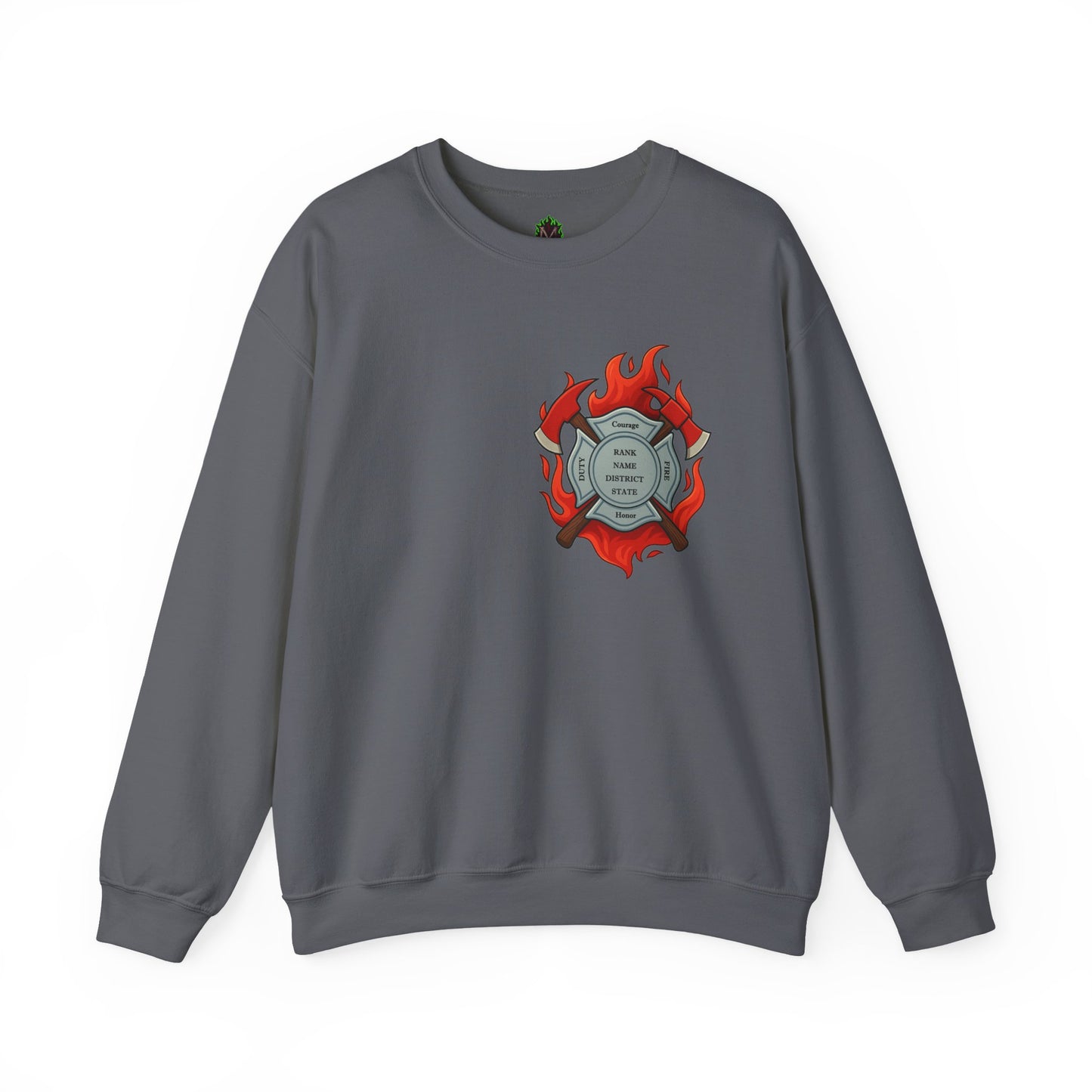 In the Heat of Danger We Hold the Line Crewneck Sweatshirt