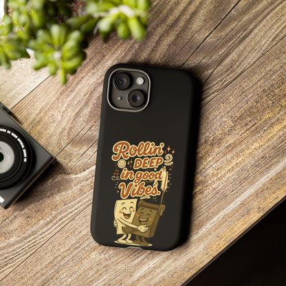Phone Case — "Rollin' Deep in Good Vibes" Cartoon Retro Design