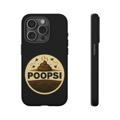 Phone Case — 'POOPSI' Funny Poop Logo Protective Cover