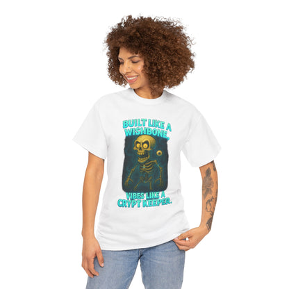 Built Like a Wishbone Skeleton Tee | Creepy Keeper Graphic Shirt