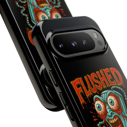 Phone Case — "Flushed But Not Forgotten" Horror Graphic iPhone Cover