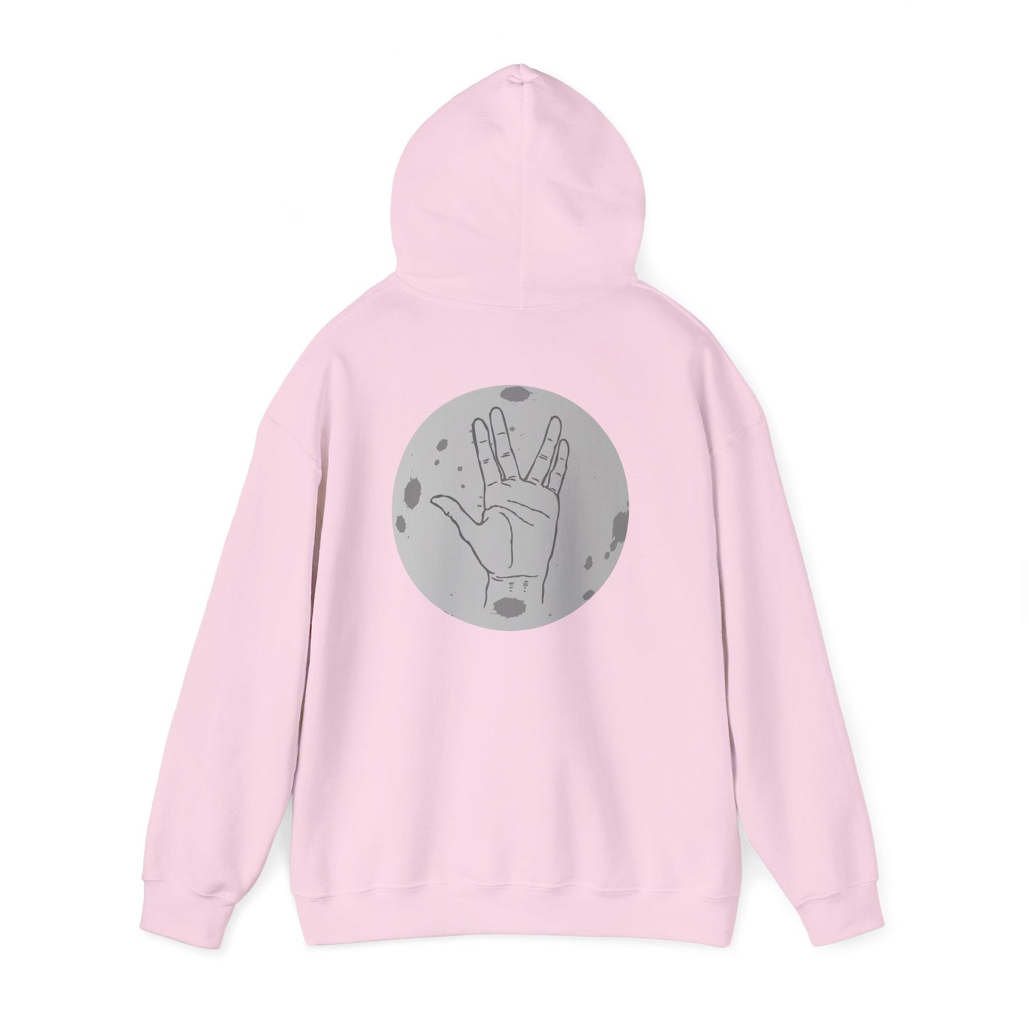 Vulcan Salute Hoodie — Retro Space Hand Graphic Pullover
