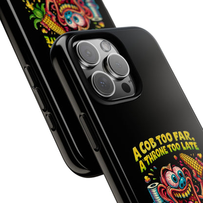 Phone Case — "A Cob Too Far" Popcorn Horror Design