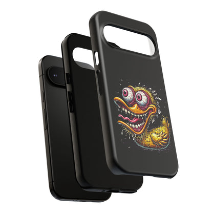 Duck Monster Phone Case — Crazy Cartoon Eye Duck Shock Design Tough Case