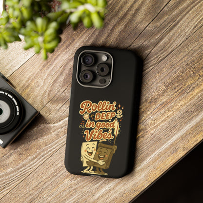 Phone Case — "Rollin' Deep in Good Vibes" Cartoon Retro Design