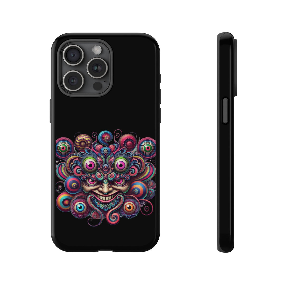 Psychedelic Smiling Eye Cluster Phone Case