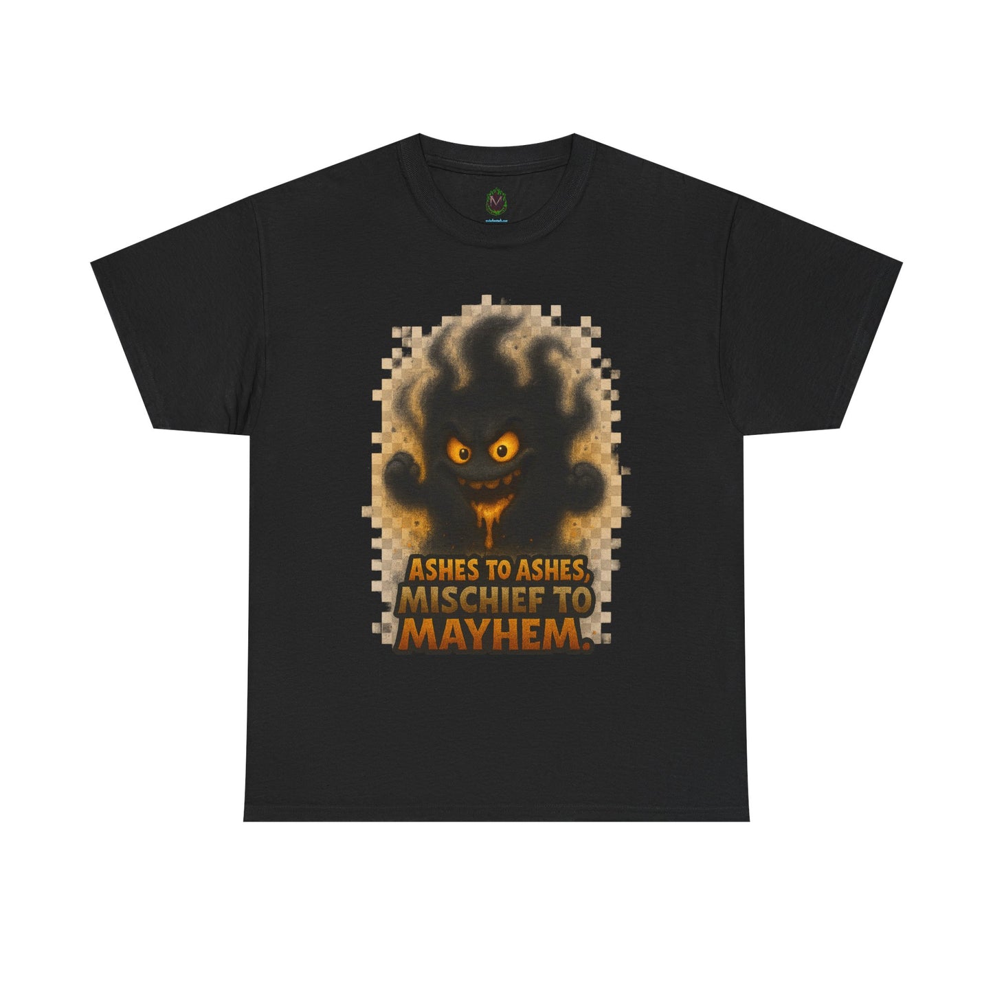 Ashes to Ashes Mischief to Mayhem T-Shirt | Halloween spooky design