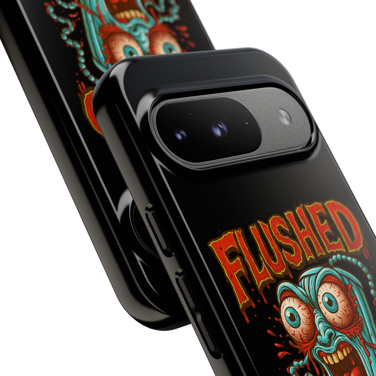 Phone Case — "Flushed But Not Forgotten" Horror Graphic iPhone Cover