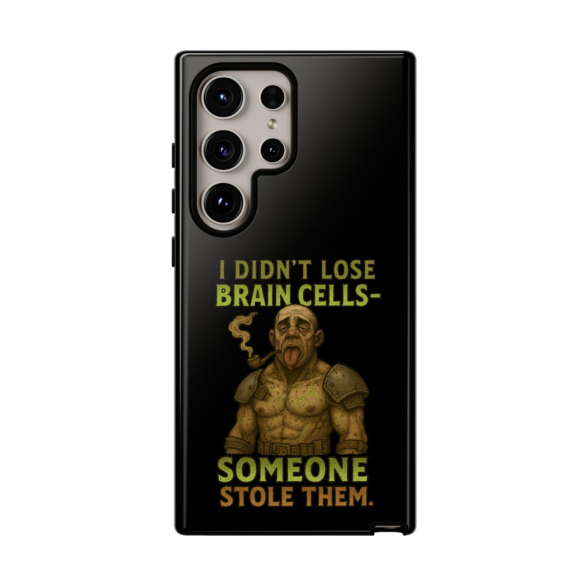 Phone Case — “I Didn’t Lose Brain Cells — Someone Stole Them” Humorous Zombie Graphic