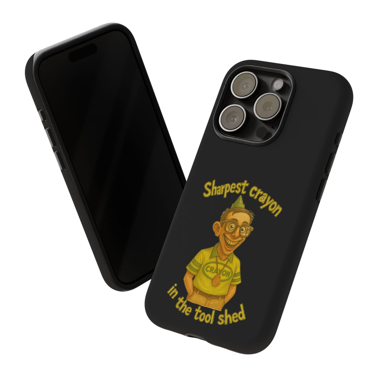 Phone Case — "Sharpest Crayon in the Tool Shed" Retro Teacher/Geek Protective Cover