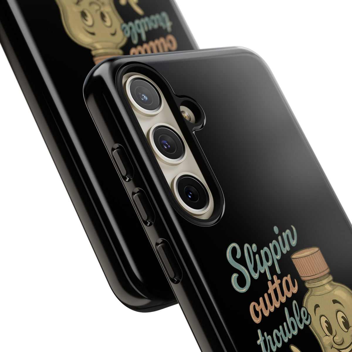 Phone Case — 'Slippin Outta Trouble' Retro Baby Oil Mascot