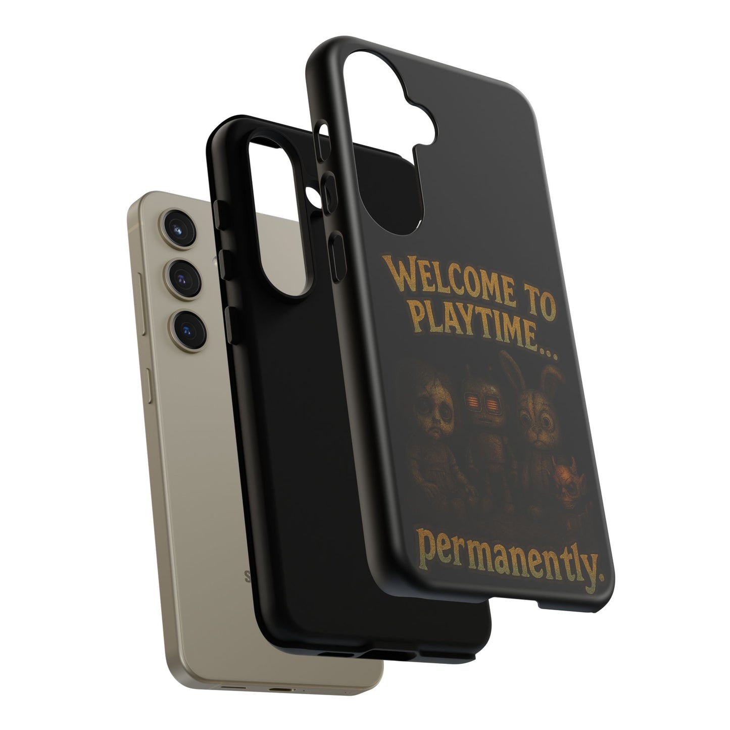 Phone Case — "Welcome to Playtime... Permanently." Horror Game Character Protective Case
