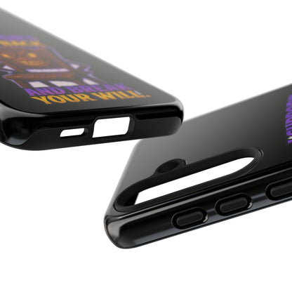 Phone Case — "I Support Your Back and Break Your Will" Funny Creepy Chair Design