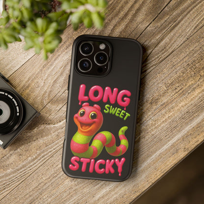 Phone Case — "Long Sweet Sticky" Cute Candy Snake Protective Case