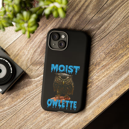 Moist Owlette Phone Case — Funny Owl Graphic Protective Case