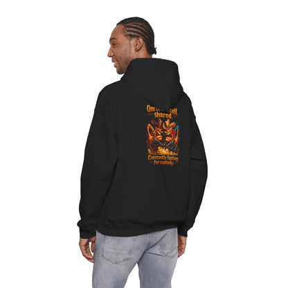 Vintage Crest Hoodie — Community Vibes Graphic Hooded Sweatshirt